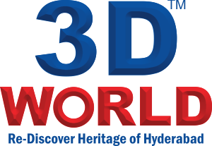 3D World Hyderabad Logo